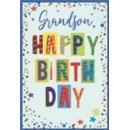 BIRTHDAY CARDS,Grandson 6's Text & Shapes