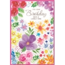 GREETING CARDS,Birthday 6's Colourful Flowers