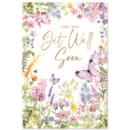GET WELL CARDS, 6's Wild Flowers & Butterflies