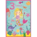 AGE 3 CARDS, 6's Female Mermaid