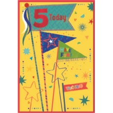AGE 5 CARDS, 6's Male Flags
