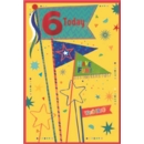 AGE 6 CARDS, 6's Male Flags
