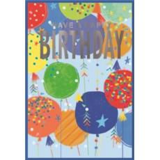GREETING CARDS,Birthday 6's Balloons
