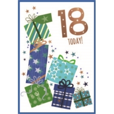 AGE 18 CARDS 6's Male Presents