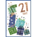 AGE 21 CARDS, 6's Male Presents