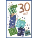 AGE 30 CARDS, 6's Male Presents