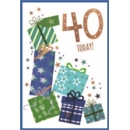AGE 40 CARDS, 6's Male Presents