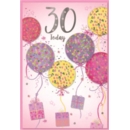 AGE 30 CARDS,Female 6's Balloons