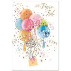 NEW JOB CARDS, 6's Balloons & Streamers