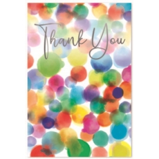 THANK YOU CARDS, 6's Coloured Dots