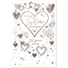 ANNIVERSARY CARDS, Your Silver Hearts