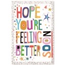 GET WELL CARDS, 6's Text & Stars