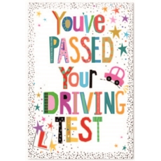 DRIVING TEST PASS CARDS, 6's Pink Car & L Plates