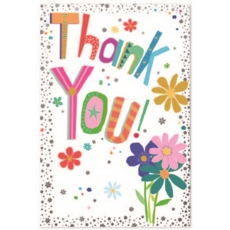 THANK YOU CARDS,6's Flowers