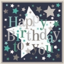 GREETING CARDS,Birthday 6's Stars & Text