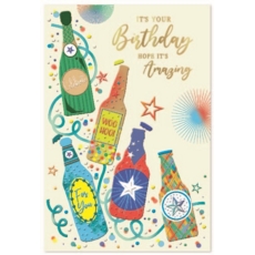 BIRTHDAY CARDS,6's Beer Bottles