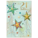 AGE 21 CARDS, 6's Male Stars & Streamers