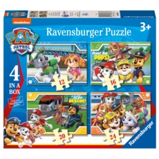 JIGSAW,4 in a Box,Paw Patrol (12,16,20,24)