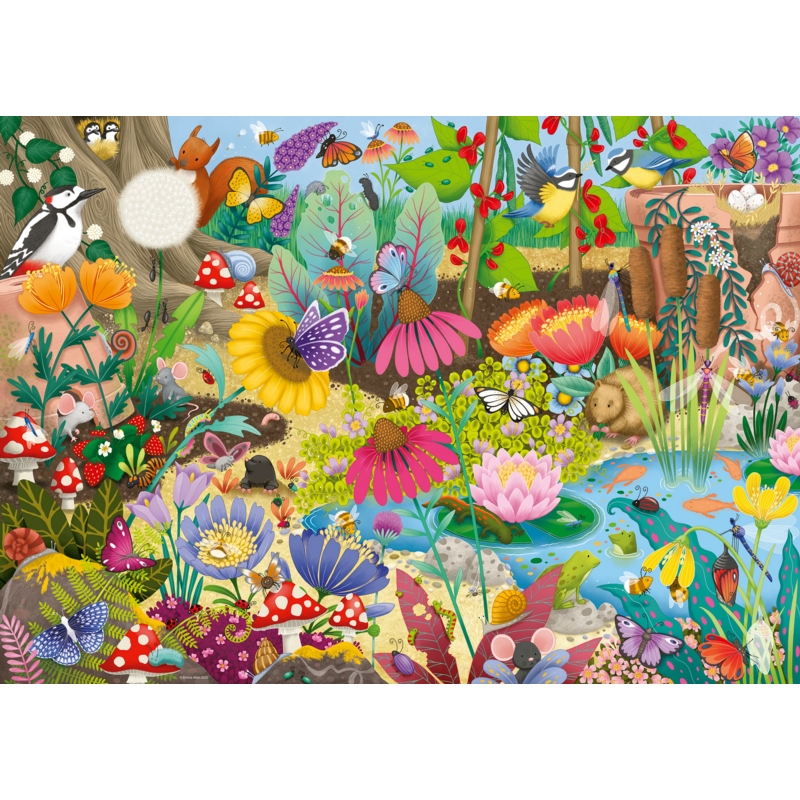JIGSAW,1000pc.Little Garden World (Ravensburger)