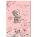 THANK YOU CARDS, 6's Teddy Bear & Butterflies