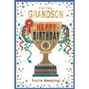 BIRTHDAY CARDS,Grandson 6's Trophy