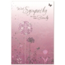 SYMPATHY CARDS,To All The Family 6's Wild Flowers