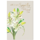 SYMPATHY CARDS,,Loss of Loved One 6's White Lilies