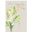 SYMPATHY CARDS,Loss of Mum 6's White Lilies
