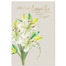 SYMPATHY CARDS, 6's White Lilies