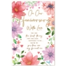 ANNIVERSARY CARDS,Our Floral Text