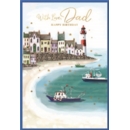 BIRTHDAY CARDS,Dad 6's Fishing Harbour