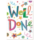 WELL DONE CARDS, 6's Text & Streamers