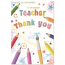 THANK YOU TEACHER CARDS,6's Pencils