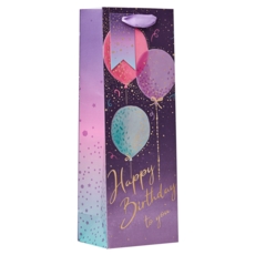 GIFT BAG,Happy Birthday Balloons (Bottle)