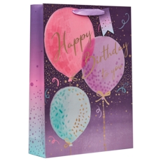 GIFT BAG,Happy Birthday Balloons (Extra Large)