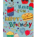 GIFT TAG, Blue Bikes/Burgers