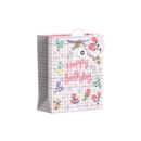 GIFT BAG,Gingham Happy Birthday (Medium)