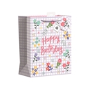 GIFT BAG,Gingham Happy Birthday (Large)