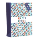 GIFT BAG,Chevron Happy Birthday (Extra Large)