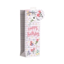 GIFT BAG,Gingham Happy Birthday (Bottle)