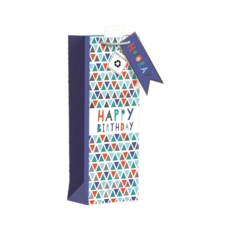 GIFT BAG,Chevron Happy Birthday (Bottle)