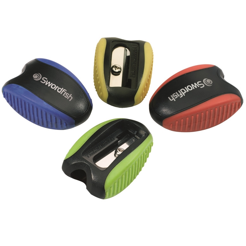 PENCIL SHARPENER,Soft Grip In Tub