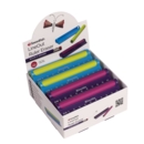 RULER & ERASER,10cm Line Out Assorted Colours CDU