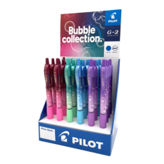 ROLLERBALL PEN,G2 Bubble Blue & Blk Retractable CDU (Pilot)