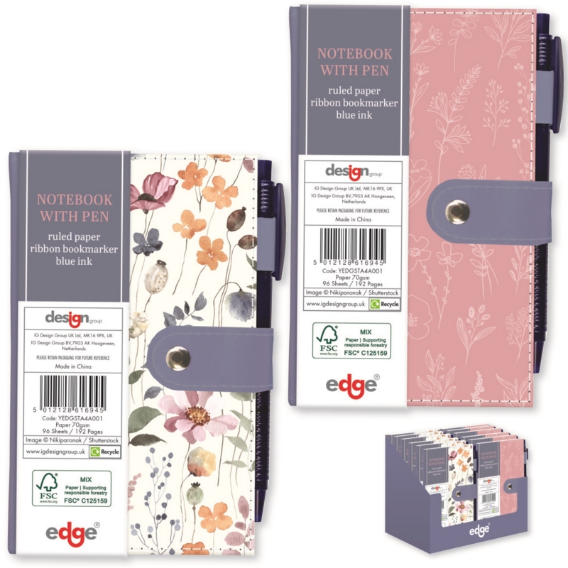 NOTEBOOK,Slim Wild Bloom & Pen CDU