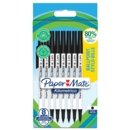 BALL PEN,Kilometric Black 8's I/cd Papermate