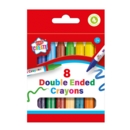 WAX CRAYONS,Double Ended 8's Boxed H/pk