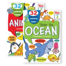 COLOURING BOOK,Animals/Oceans Assorted