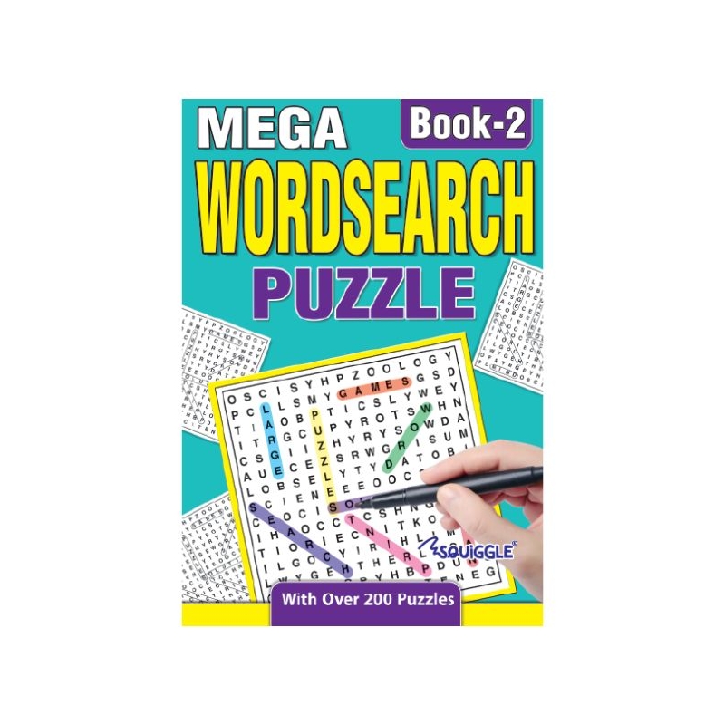 ACTIVITY BOOK,Mega Wordsearch A5 2 Assorted