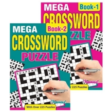 ACTIVITY BOOK,Mega Crossword A5 2 Assorted